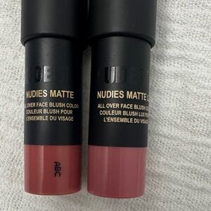 Nudies Mini Matte Blush Duo - Pink and Brown
